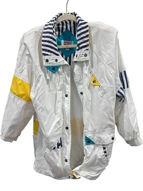 Vintage New York Girl Colorblock Lightweight Windbreaker 80’s Women’s Large